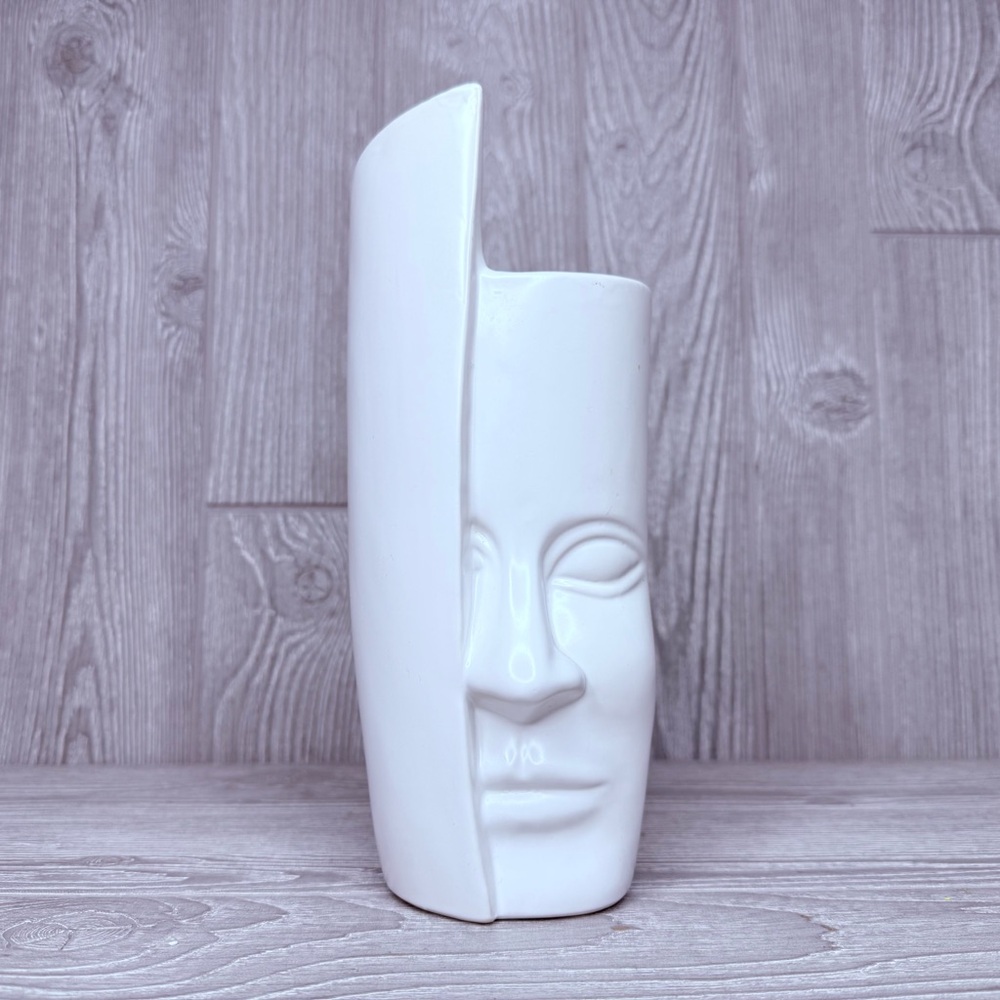 Flower vase Facial Art Ceramic Vase Decoration unique weird face vase